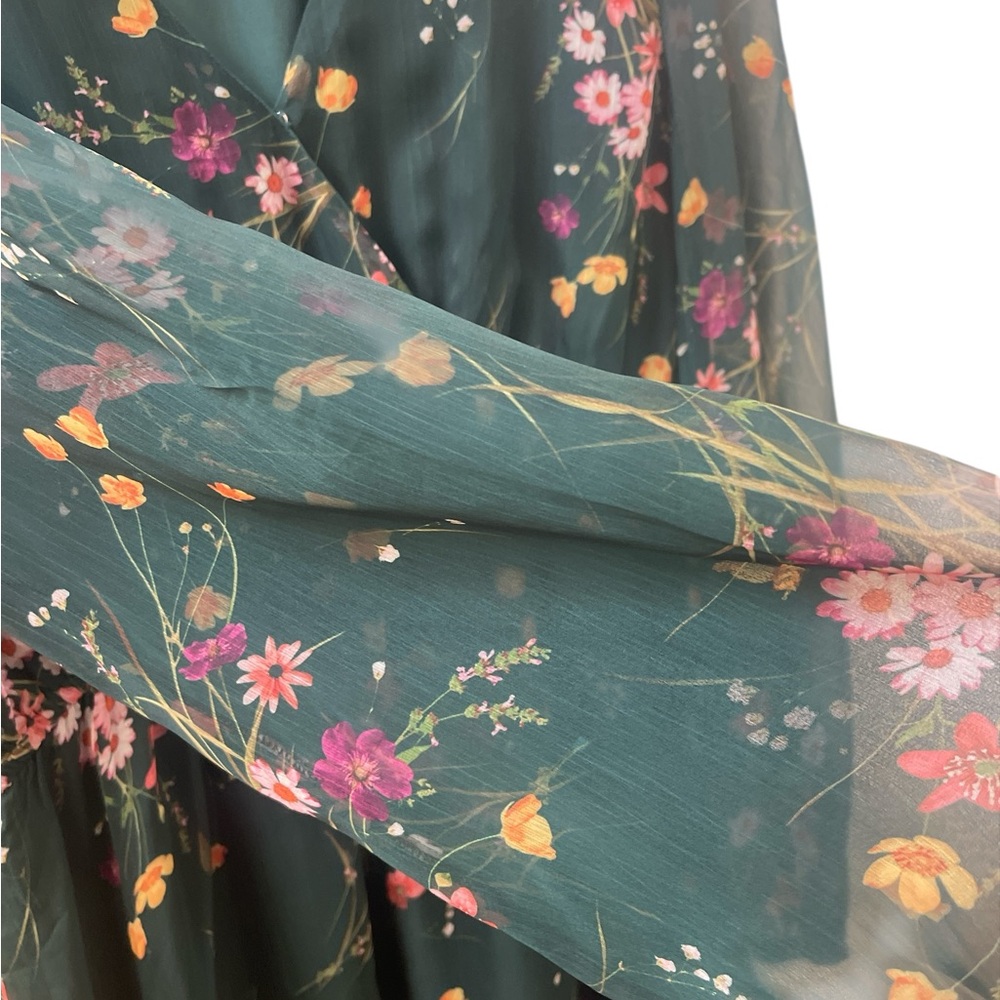 DRESS Gorgeous forest green floral - Picture 4 of 4